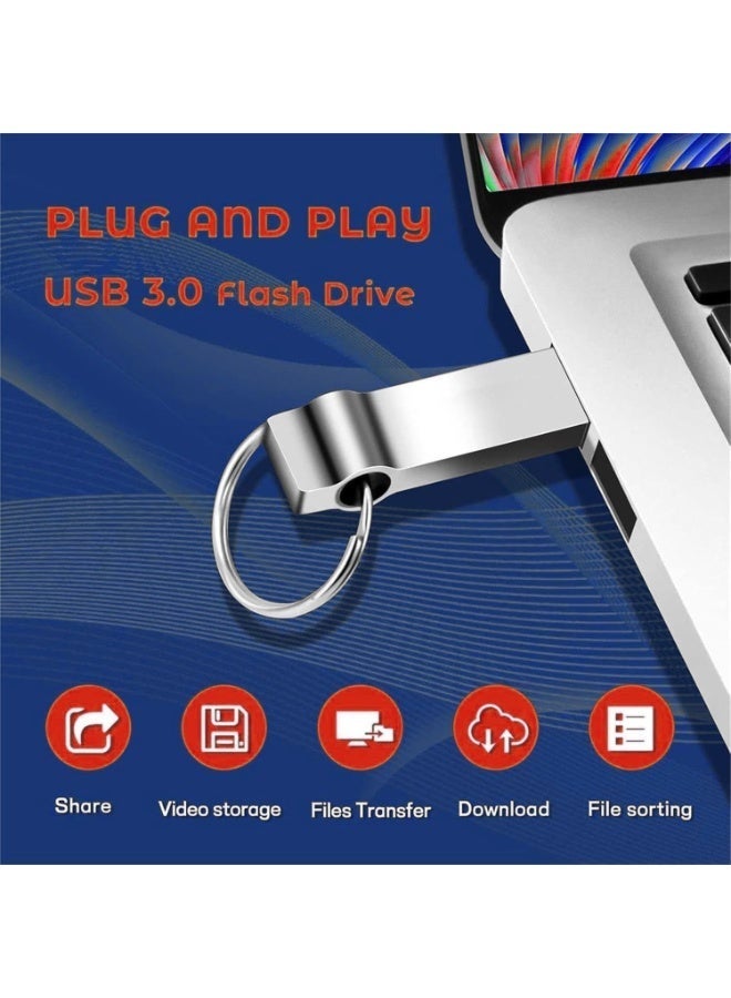 م.ا & ف'س ذاكرة فلاش USB بسعة 1 تيرابايت، عصا USB 3.0 عالية السرعة، مقاومة للماء، ذاكرة محمولة للأجهزة اللوحية/أجهزة الكمبيوتر/أجهزة الكمبيوتر المحمولة (1.0، تيرابايت) - Image 2